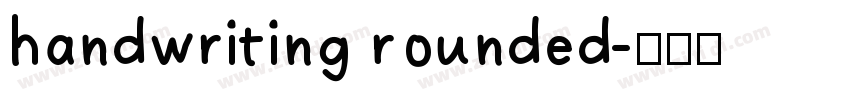 handwriting rounded字体转换
